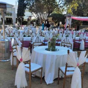 Premium-Garden-Dining-Setup_-4-Round-Tables-&-20-Shivalic-Chairs-(with-Flower-Vases)